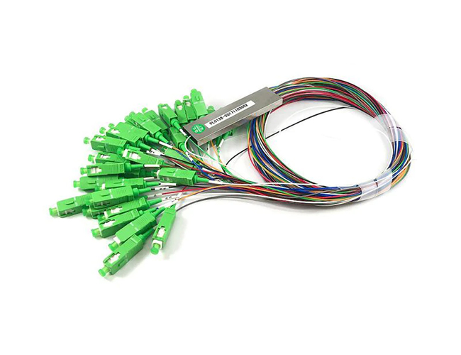 1x32 PLC Splitter FTTH optical splitter in Mini blockless steel tube
