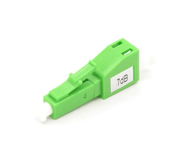 LC/APC Singlemode Fixed Fiber Attenuator 1-25dB
